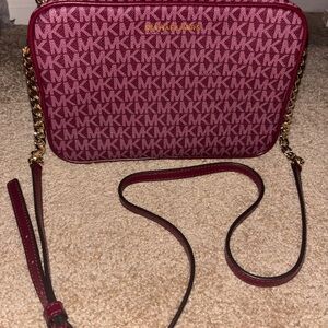 Michael Kors Burgundy Crossbody Bag